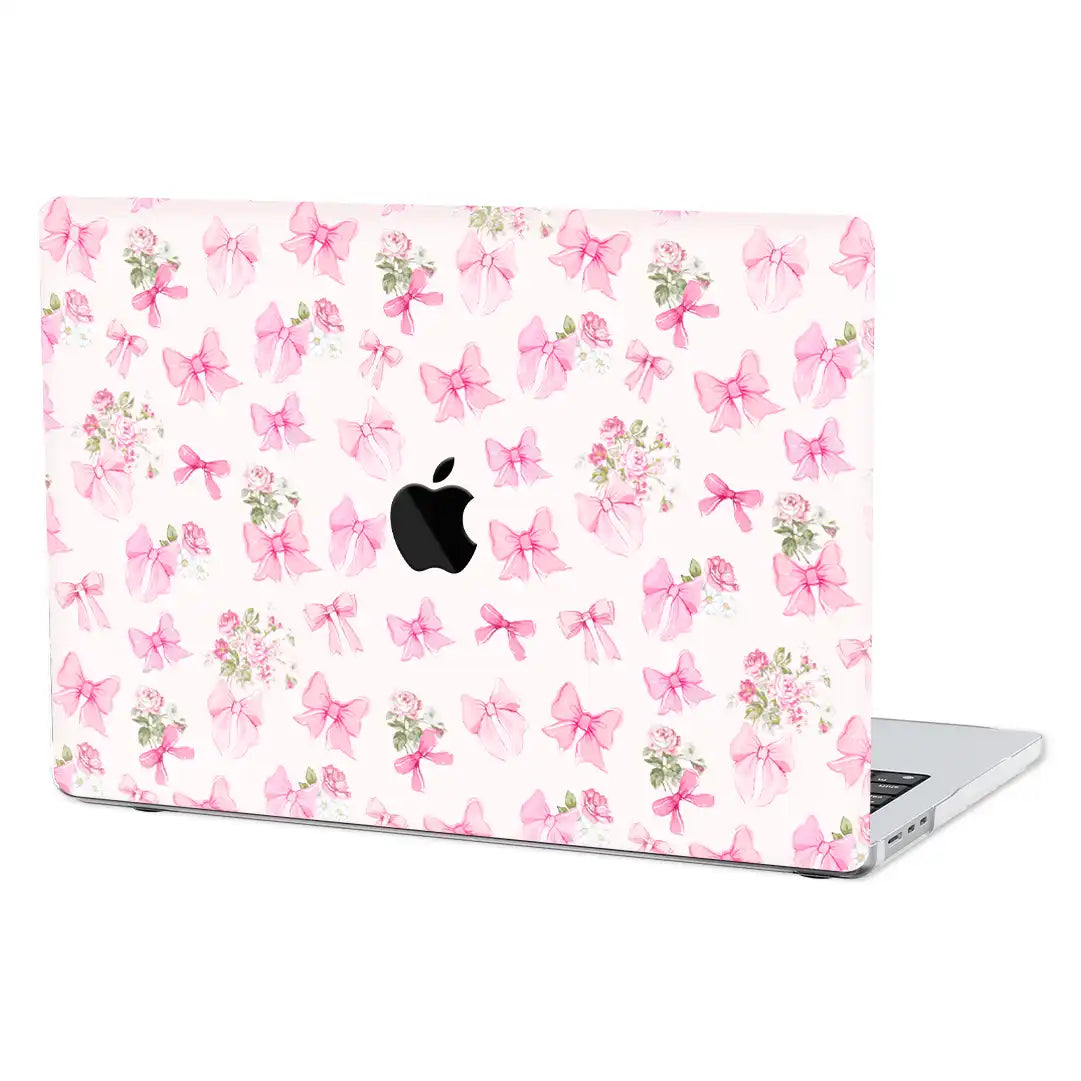 Posie Pink Bows MacBook Case