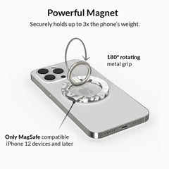 Chrome Leopard MagSafe Grip Ring