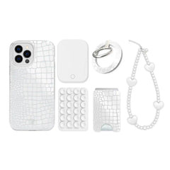 White Croc iPhone Bundle Set