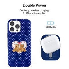 Winter Teddy Portable MagSafe Charger Power Pack